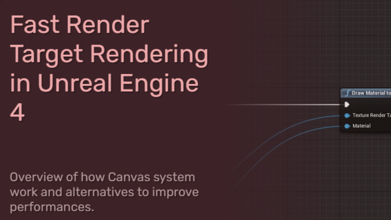 Fast Render Target Rendering in Unreal Engine
