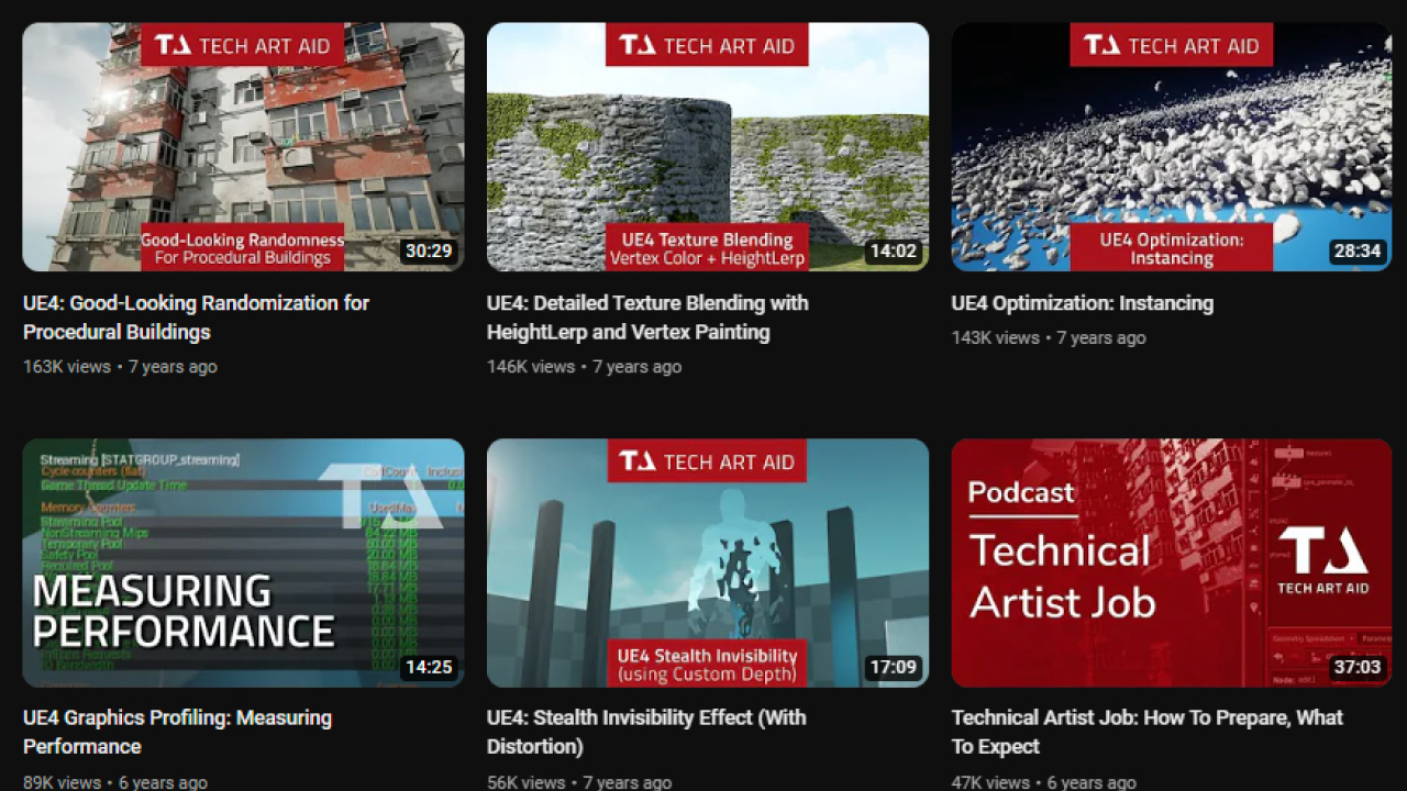 Tech Art Aid's Channel