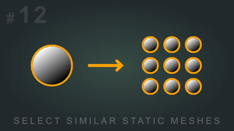 Select All Actors with the Same Static Mesh