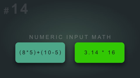 Numeric Input Math