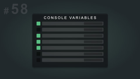 The Console Variables Editor Plugin